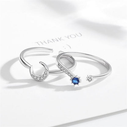 Alianças Estrela e Lua Cristal