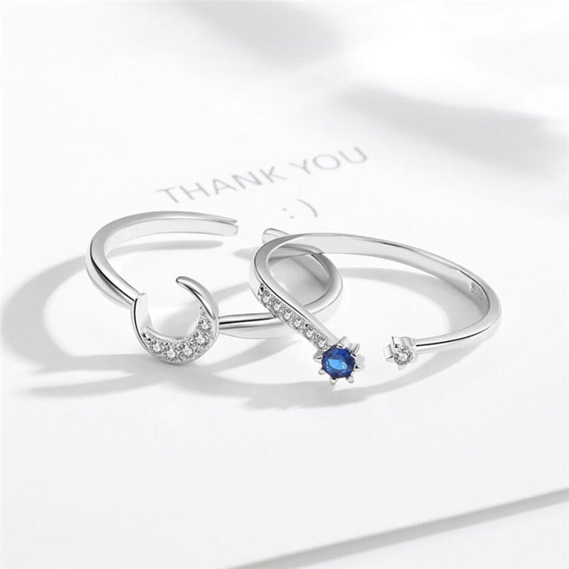 Alianças Estrela e Lua Cristal