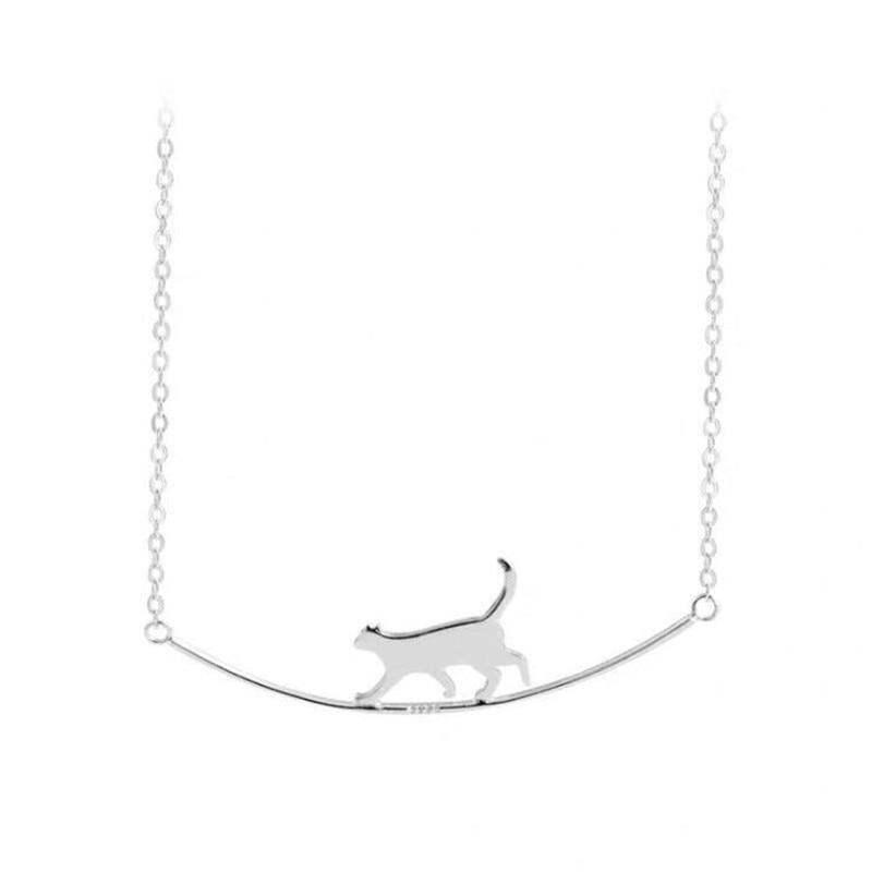 Colar vida de gato prata 925 - Pérolla Oficial